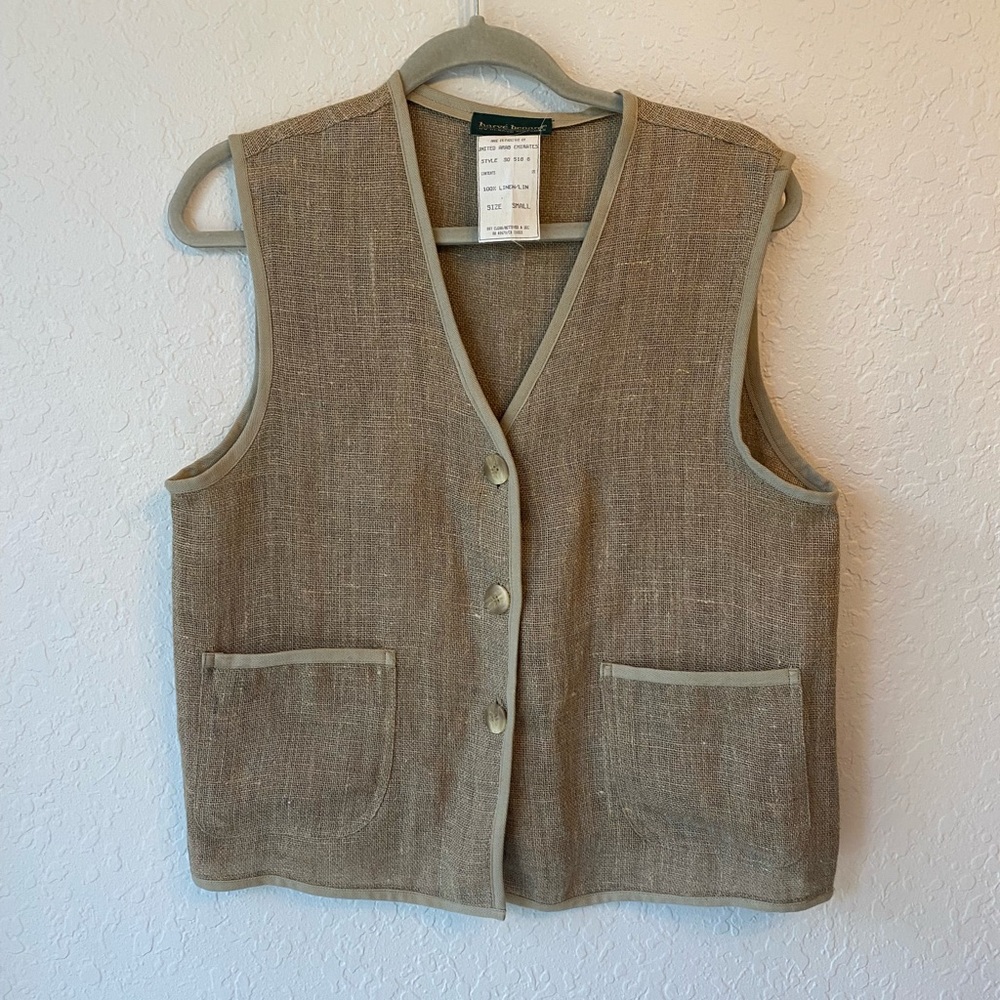 Harve Benard Oversized Linen Vest